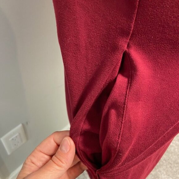 2/$20 42 Pops Red Oversized Boatneck T-shirt dress with pockets, size S - Picture 4 of 9